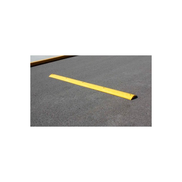 Plastics R Unique Yellow Speed Bump with Cable Protection & Hardware - 108in Long 210108SBY - main